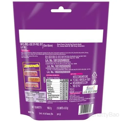 Nestle Munch Chocolate Pack (Pack of 18) view 2