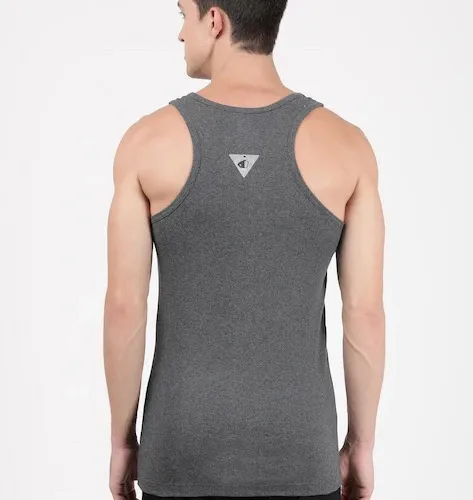 Jockey Muscle Vest Charcoal view 2