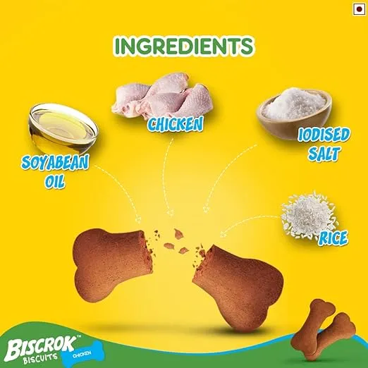 Pedigree Biscrok Biscuits Dog Treat - 4 Month+, Milk & Chicken 500 g view 5