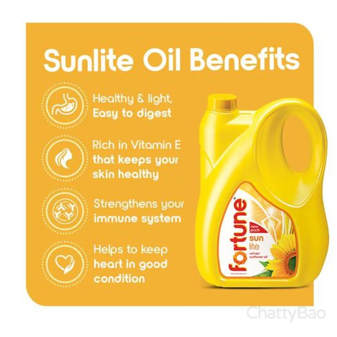 Fortune Refined Sunflower Oil 5 L  view 4