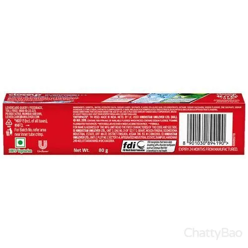 Close Up Everfresh+ Anti-Germ Toothpaste - Red Hot 80 g view 3