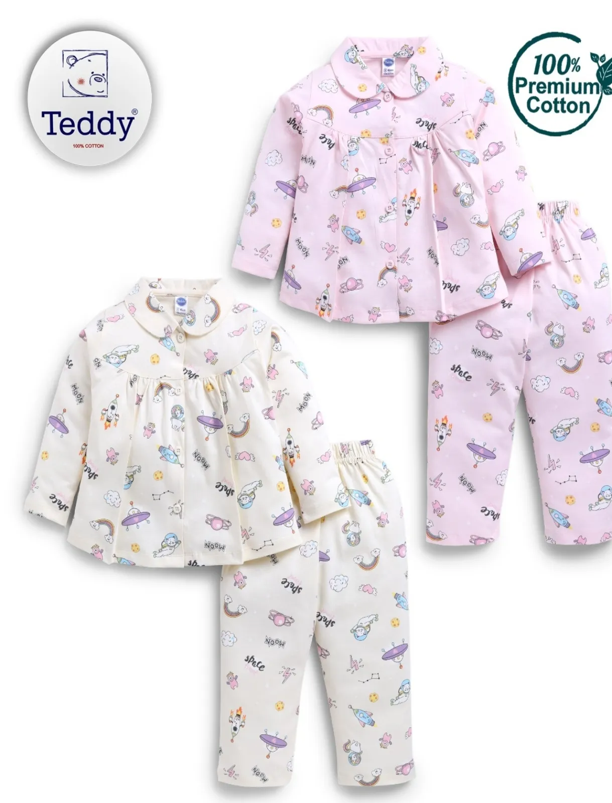 Teddy Premium Cotton Night Suit..., view 2