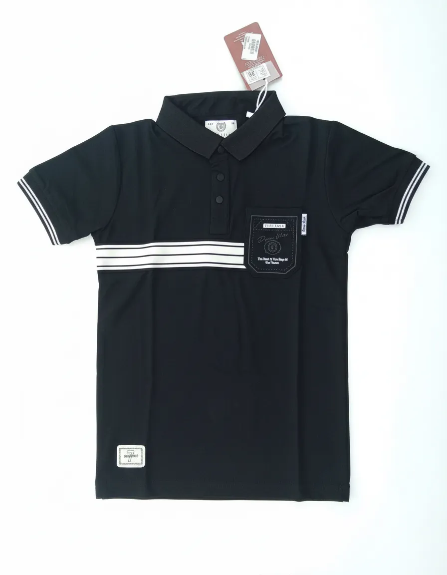 Boys T Shirt Blk view 2