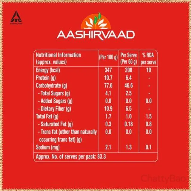 Aashirvaad MP Chakki Atta 5 Kg view 3