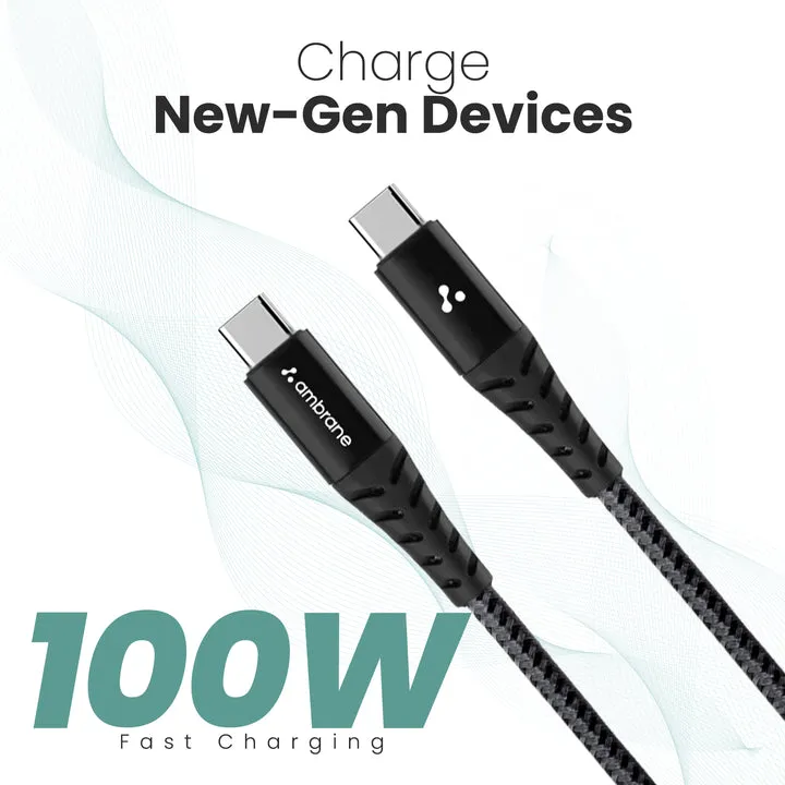 Ambrane 100 W C To C Cable view 2