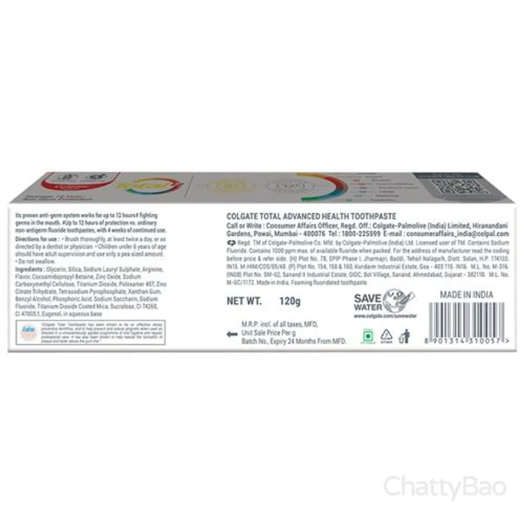 Colgate Total 12 Whole Mouth Protection Toothpaste 120 g view 2