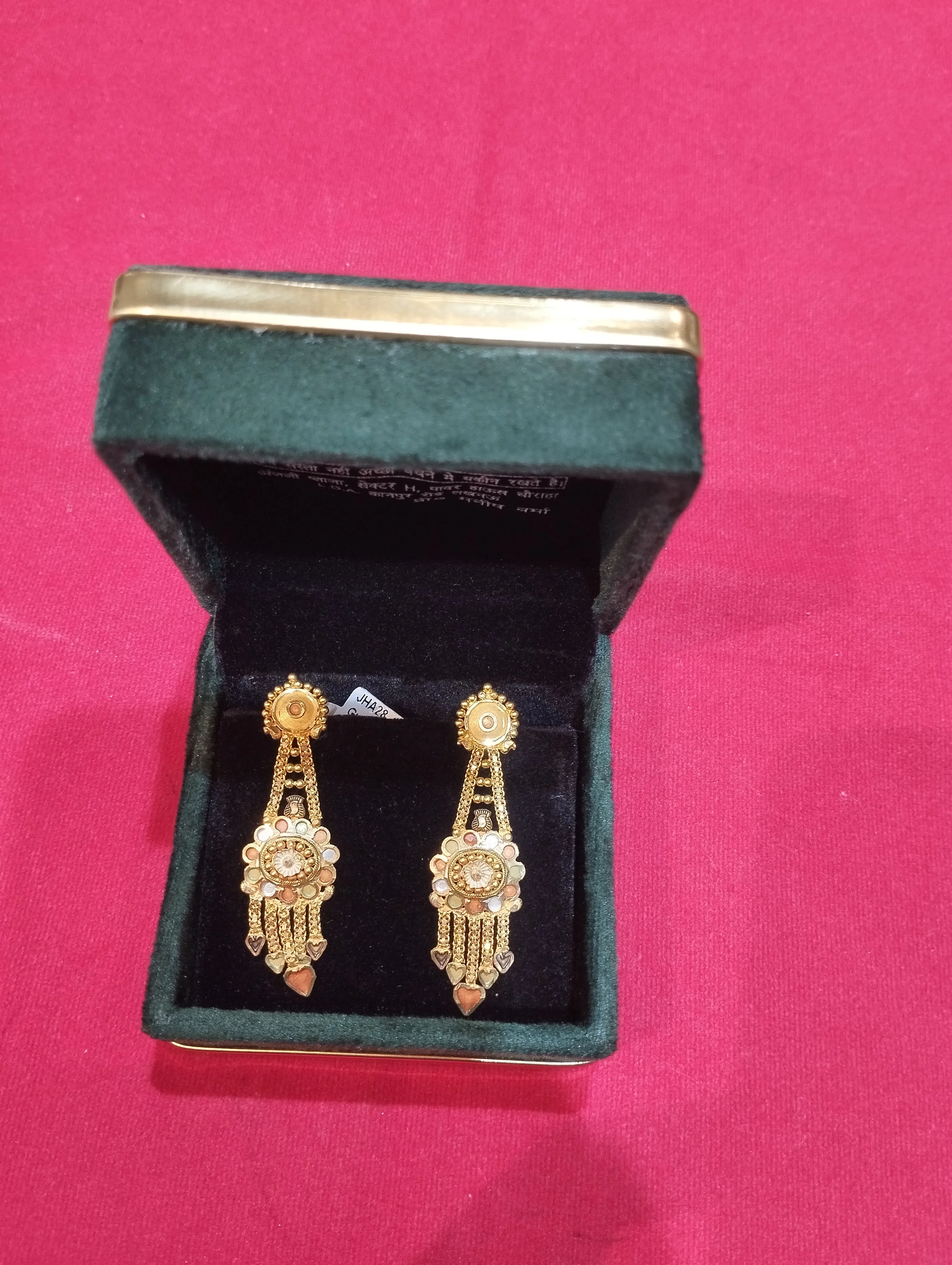 Gold Jhala Earrings view 2