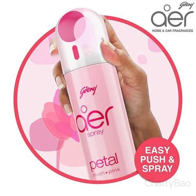 Godrej Aer Room Freshener Spray - Petal Crush Pink 220 ml view 3