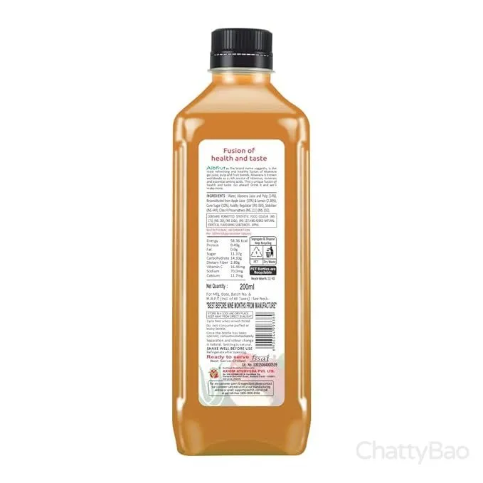 Alo Frut Apple Juice With Aloe Vera 200 ml view 4