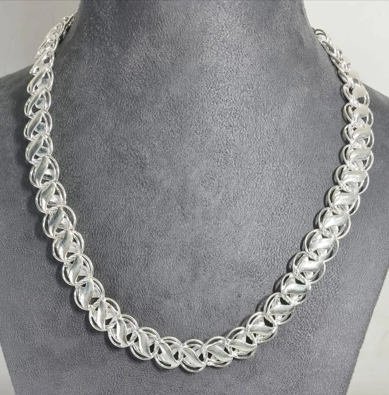 Silver Chain Necklace (AVSC-43) view 3