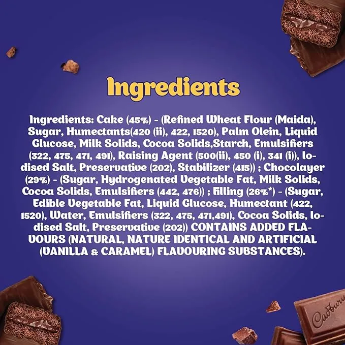 Cadbury Chocobakes Choc Filled Cakes 21 g view 4