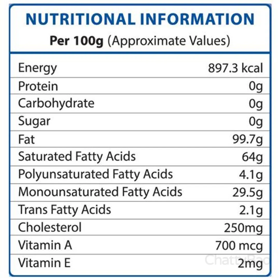 Sri Sri Tattva Cow's Pure Ghee Carton 500 ml view 3