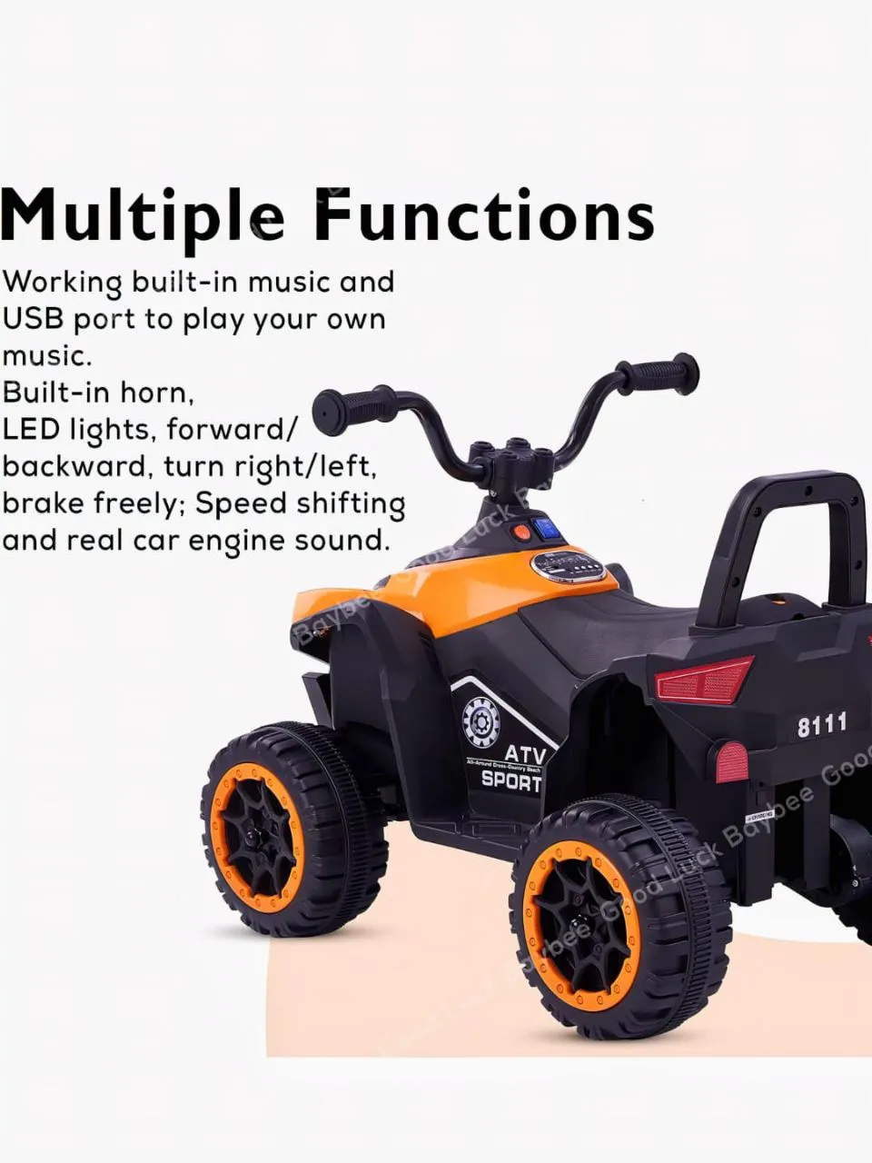 Baybee ATV Quad Bike view 3