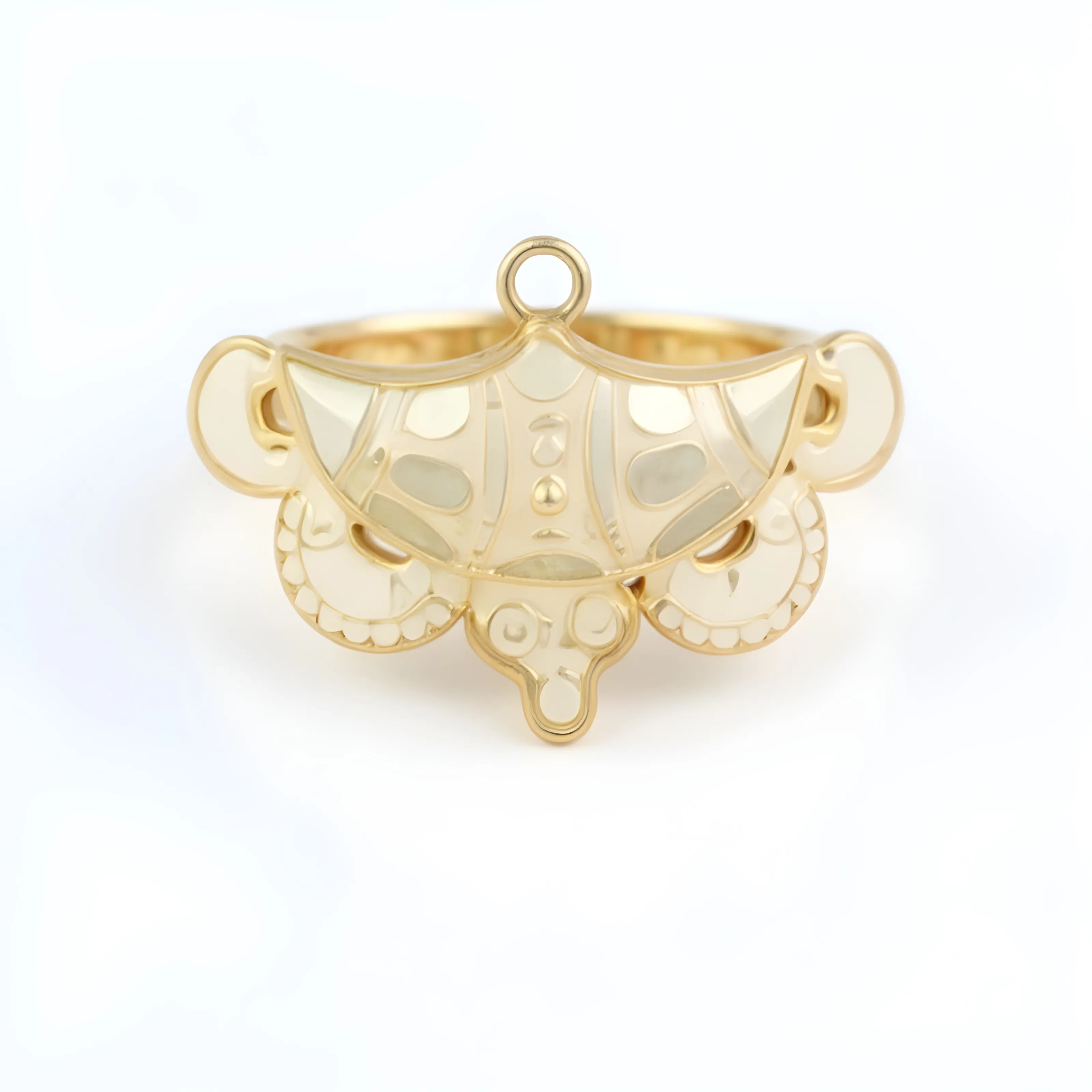 Gold Filigree Pendant view 2