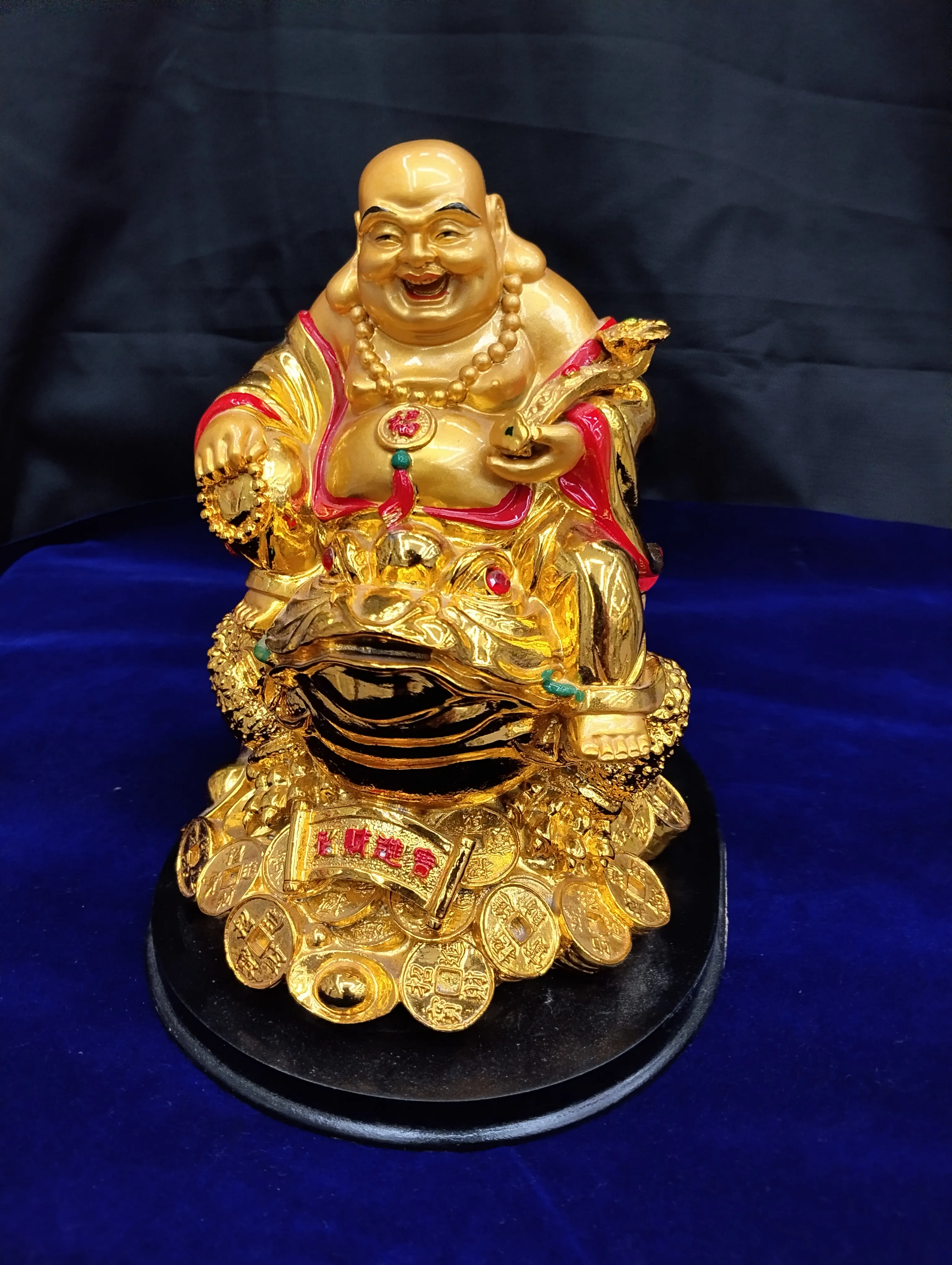 Laughing Buddha  On Turtle view 2
