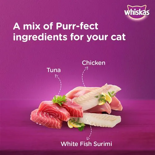 Whiskas Wet Cat Food - Adult 1+ Years Ocean Fish Flavour 80 g view 3