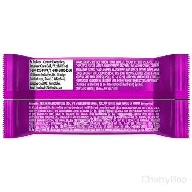 Britannia Tiger Krunch Chocochip Biscuit Rs 5 view 2