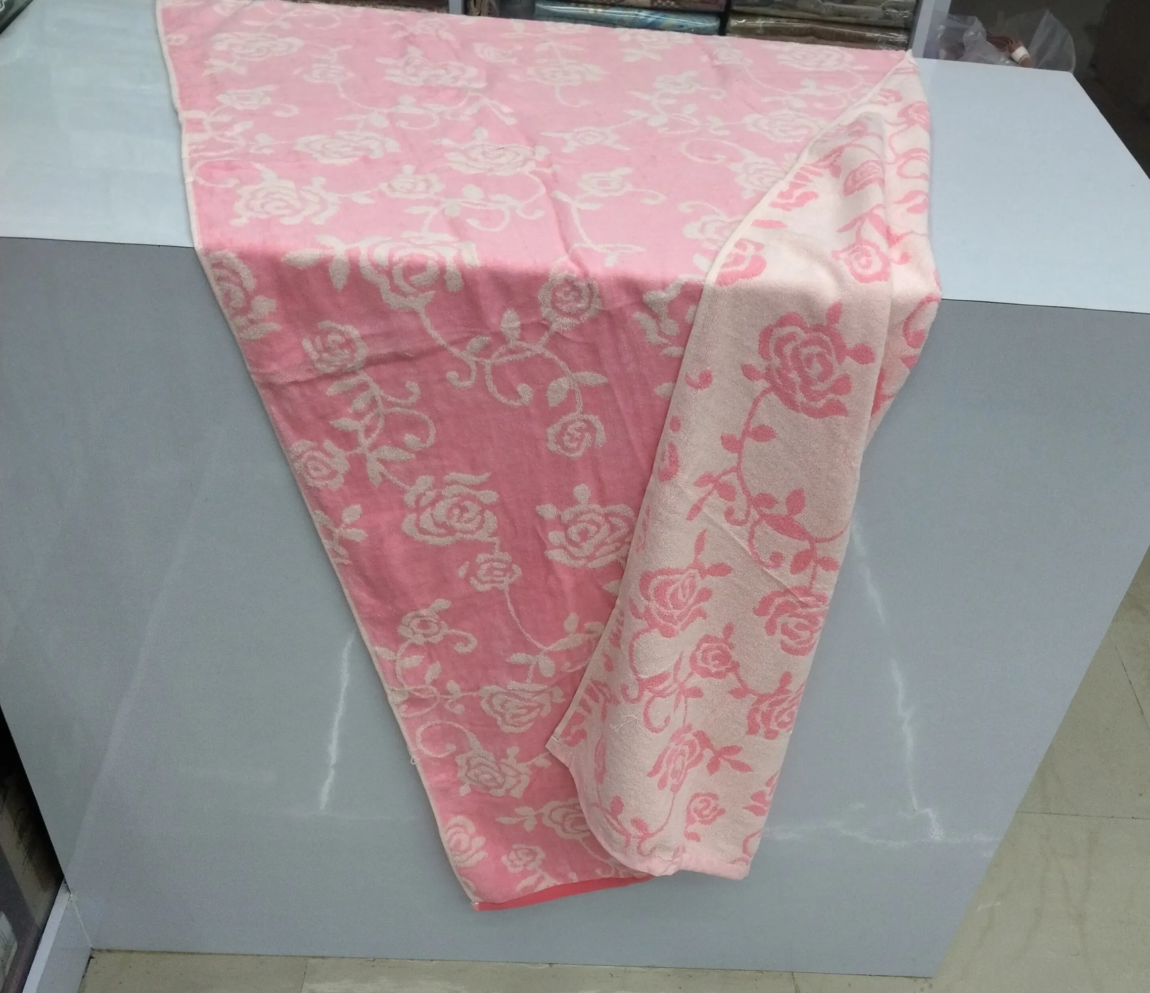 Floral Bath Towel Dual Colours view 2