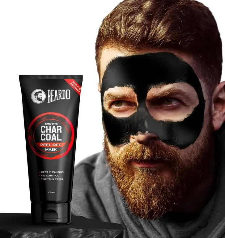 Beardo Charcoal Peel Off Mask 100g view 2