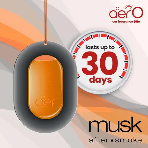 Godrej Aer O Car Air Freshener Musk After Smoke 75 g view 4