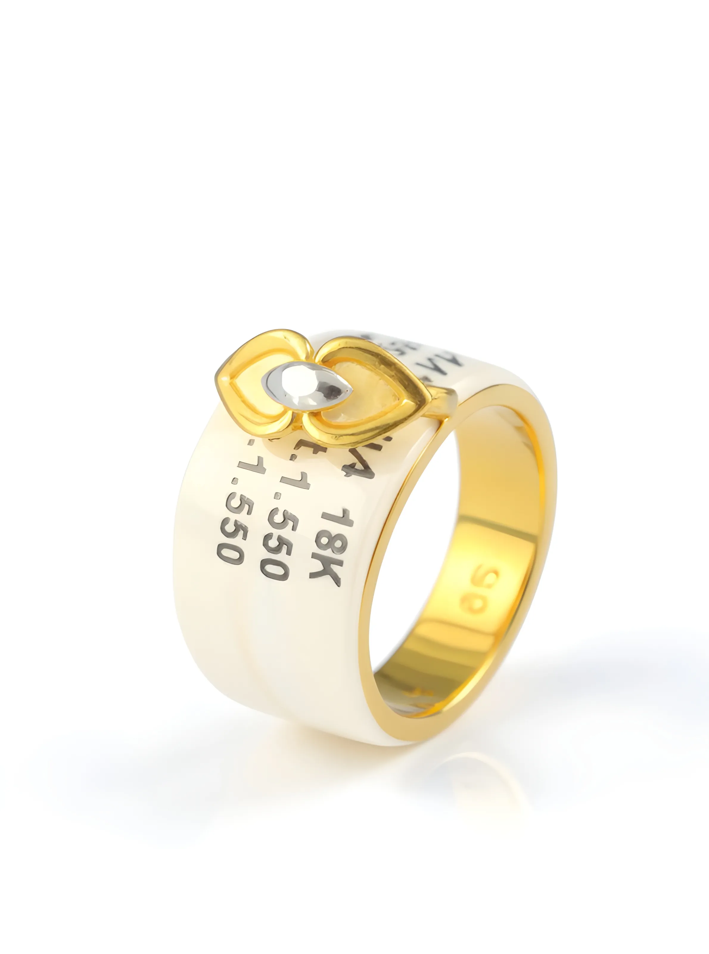 Dual-tone Heart Ring view 2