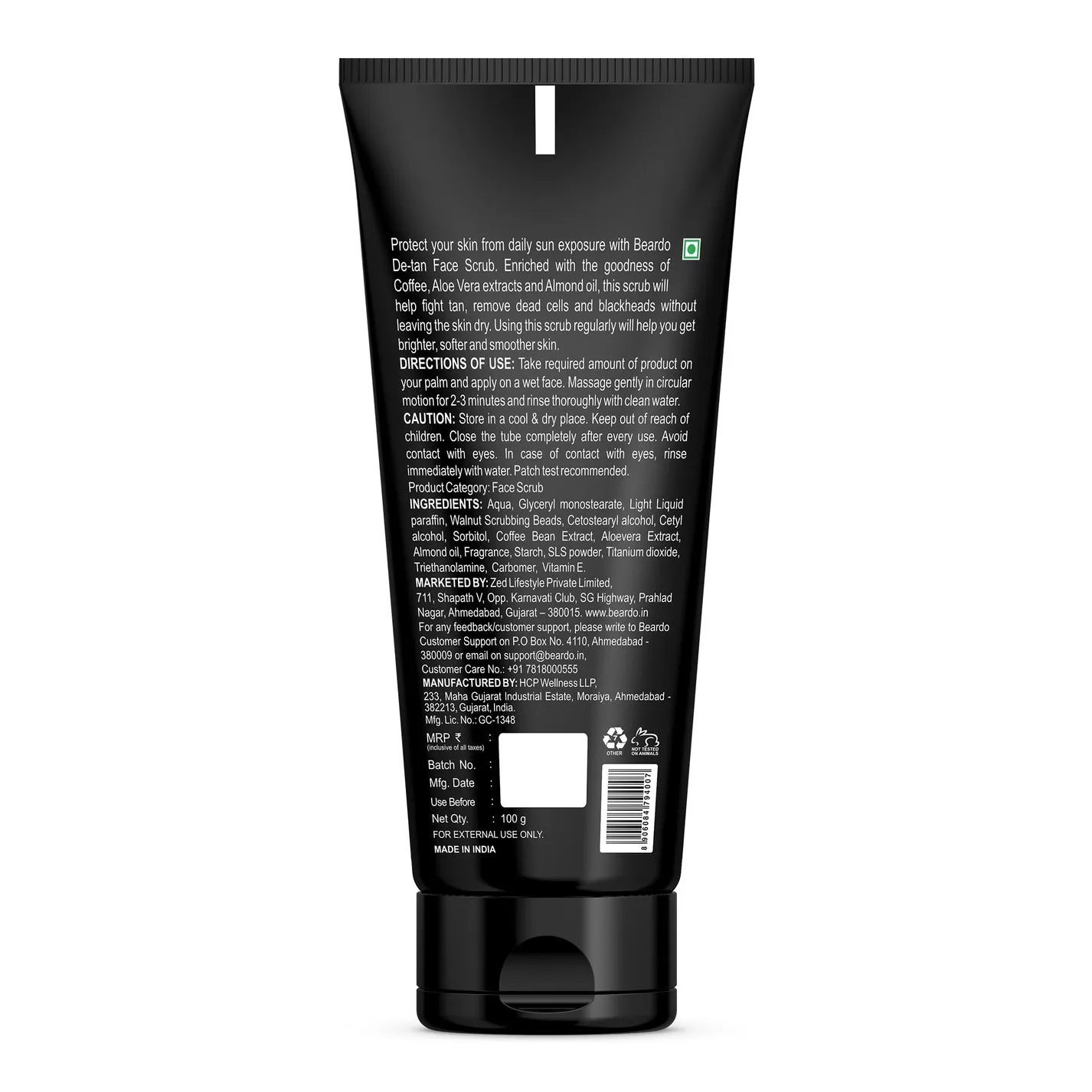 Beardo De-Tan Face Scrub 100 g view 2