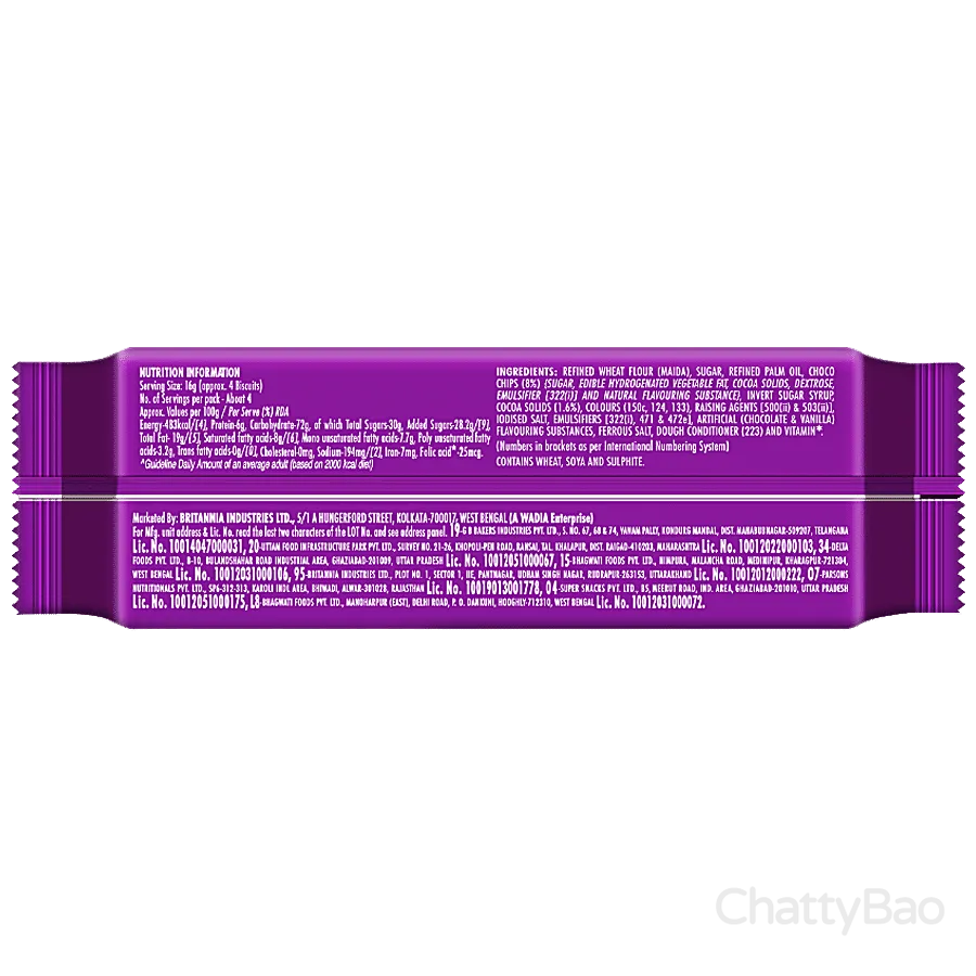 Britannia Tiger Krunch Chocochip Biscuit Rs 10 view 2