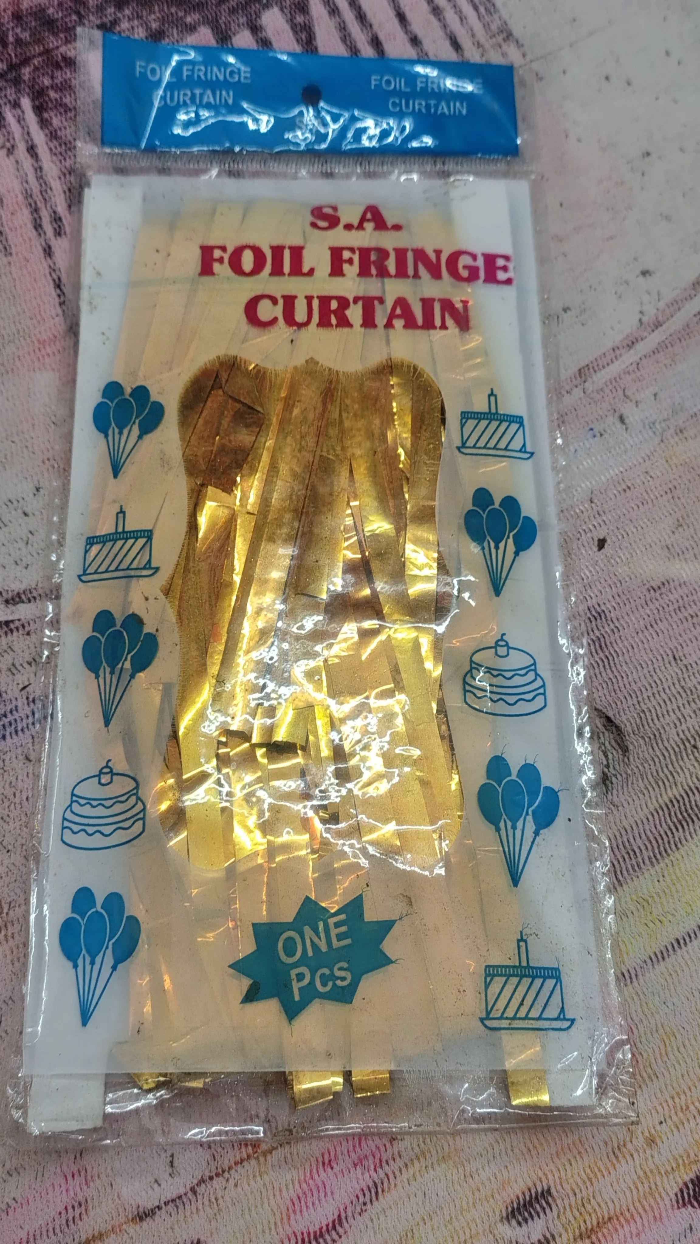 S.A Foil Fringe Curtain view 2