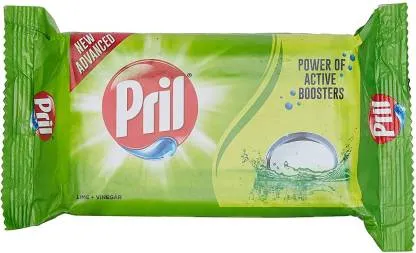 Pril Dishwash Bar - Lime & Vinegar 1.2 kg (Pack of 3 x 400 g each) view 3