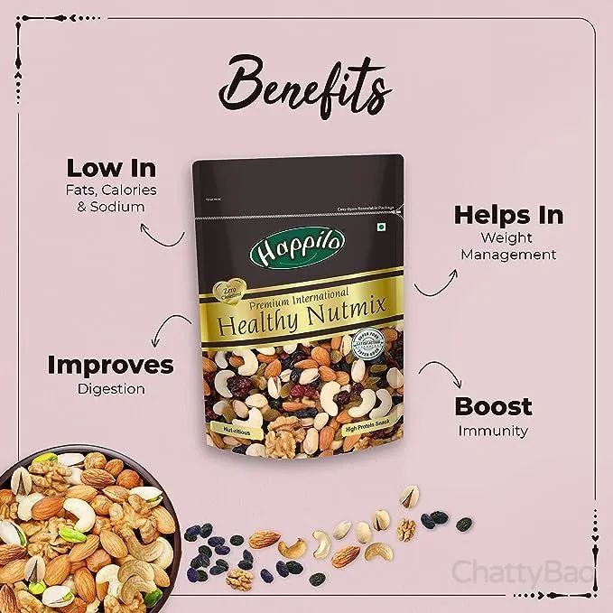 Happilo Premium International Healthy Nutmix 200 g view 3