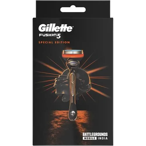 Gillette Fusion 5 Men’s Razor With Battlegrounds Mobile India Handle For Shaving 1 Piece view 2