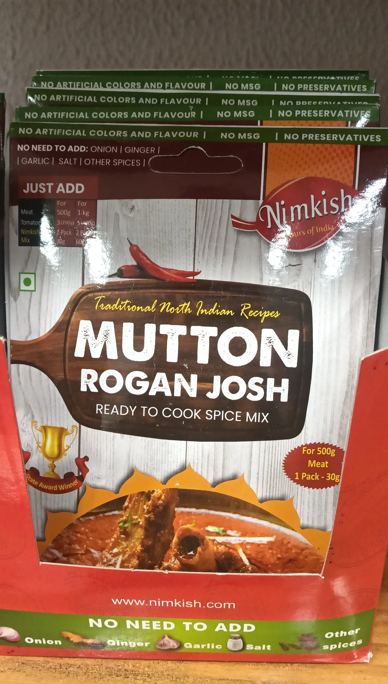 Nimkish Mutton Rogan Josh view 2