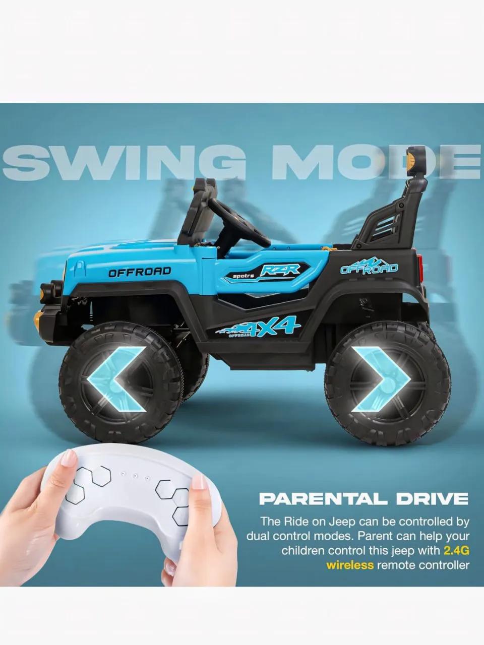 Turbo Offroad SUV Blue view 4