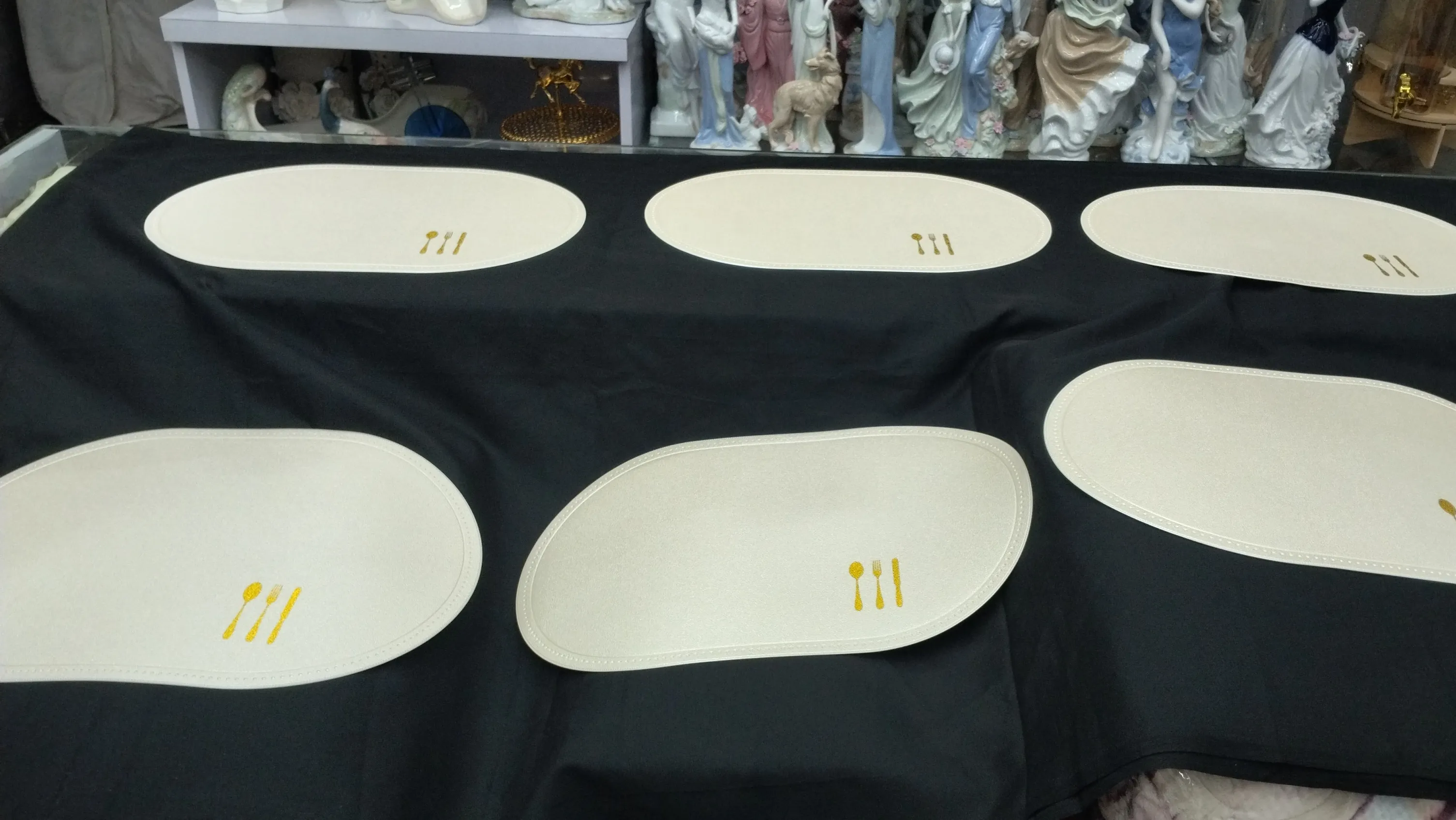 Gold Fork & Spoon Design Placemats view 2