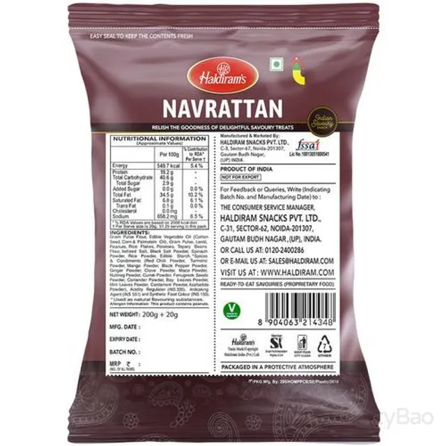 Haldirams Navrattan Namkeen 200 g view 2