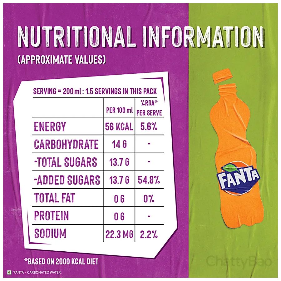 Fanta Orange Flavoured Soft Drink Can 300 ml view 3