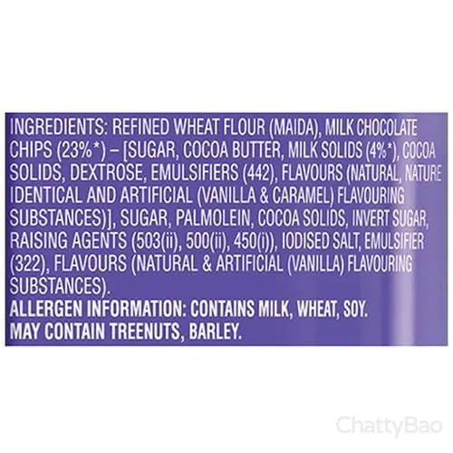 Cadbury Chocobakes Choco Chip Cookies 83 g view 5