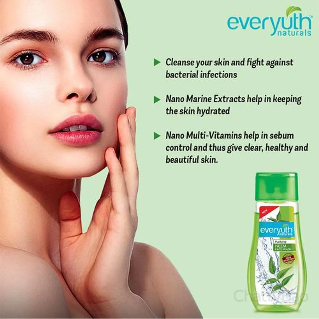 Everyuth Naturals Purifying Face Wash - Neem 50 g view 4