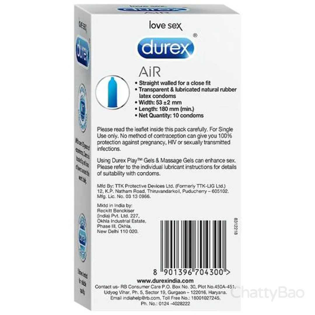 Durex Condoms - Air Ultra Thin 10 Pieces view 2