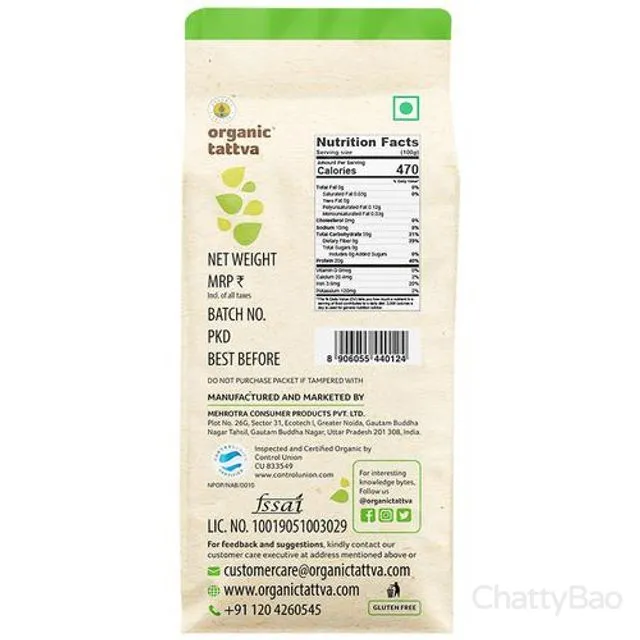 Organic Tattva Chana Dal 500 g view 3