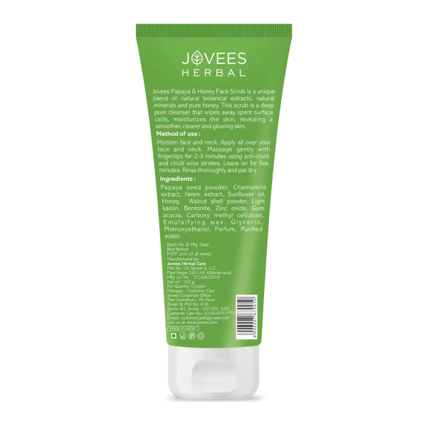 Jovees Papaya & Honey Face Scrub 50 g view 2