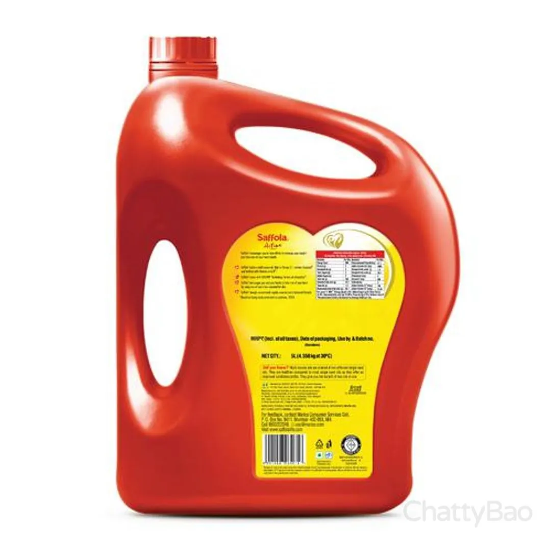 Saffola Active Refined Cooking Oil 5 L view 2