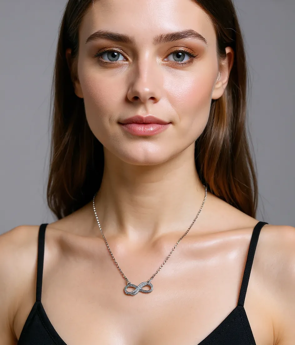 Infinity Loop Necklace view 2