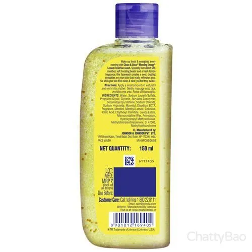 Clean & Clear Morning Energy Face Wash - Lemon Fresh 150 ml view 2