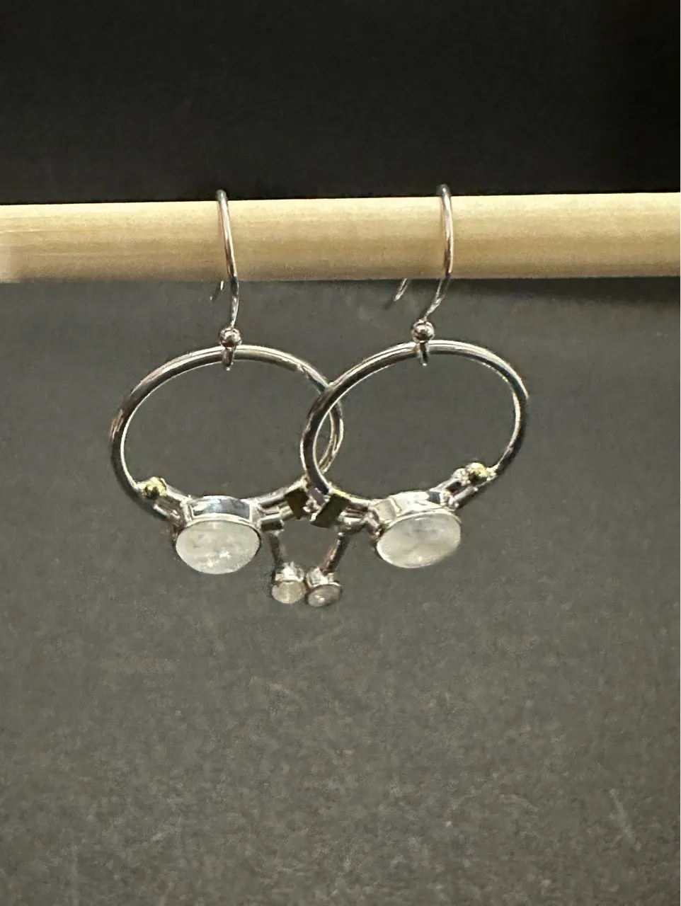 Silver Moonstone Earrings