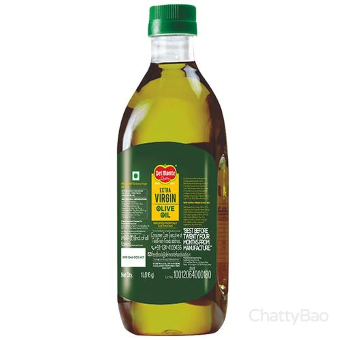 Del Monte Extra Virgin Olive Oil Bottle 1 L view 2