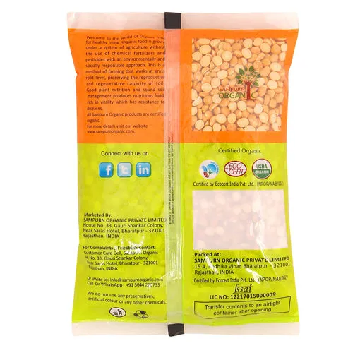 Sampurn Organic Chana Dal 500 g view 2