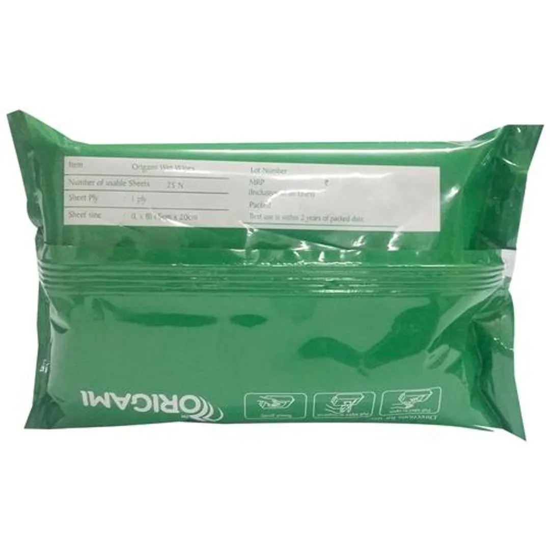 Origami Wet Wipes So Soft Lemon 25 Wipes view 2
