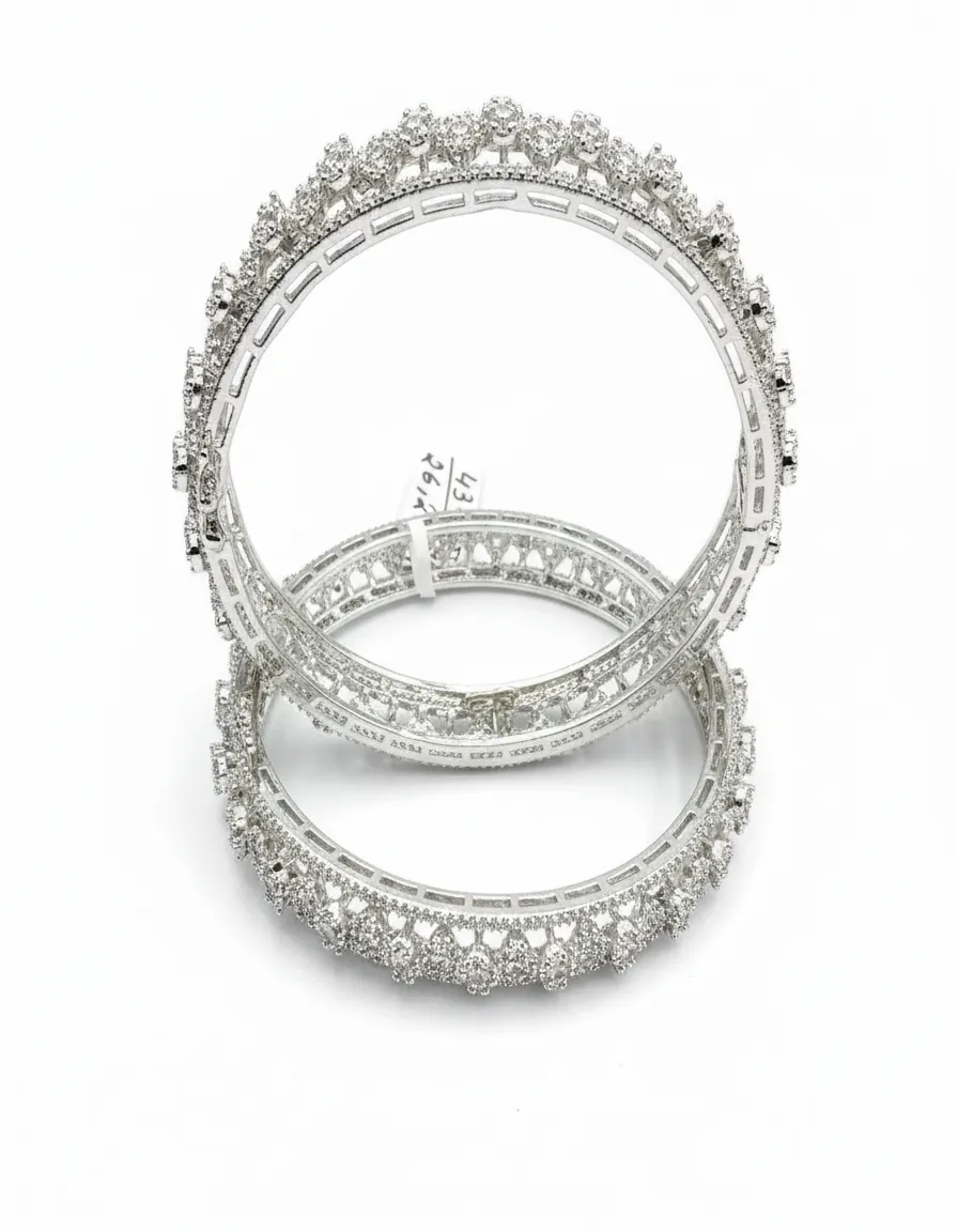 Silver Bangels view 2