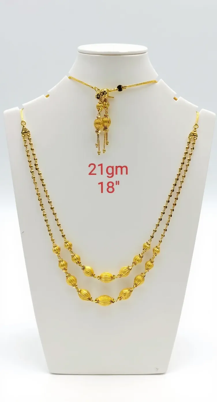 Gold Layered Necklace view 2